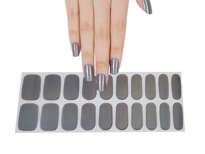 Mystical twilight ombré semicured colour changing gel nails