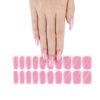 Pink glitter cascade semicured pink glitter nails