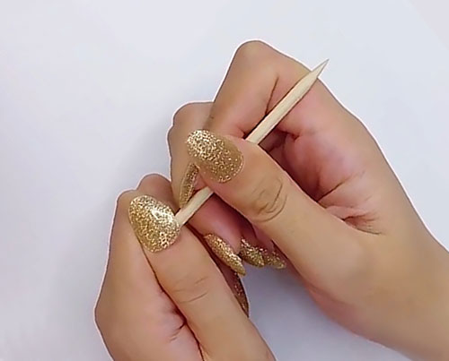 Removing semi-cured gel nail wrap