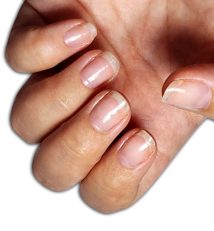 Healthy nails natural manicure
