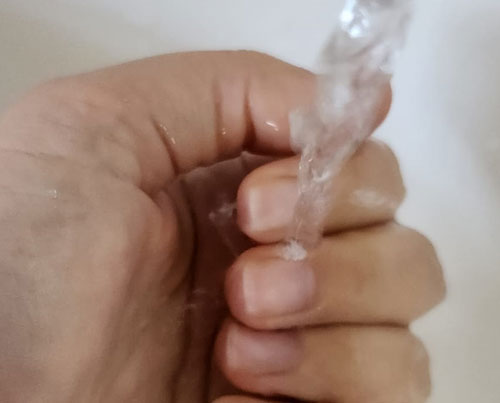 Natural Manicure Wash hands